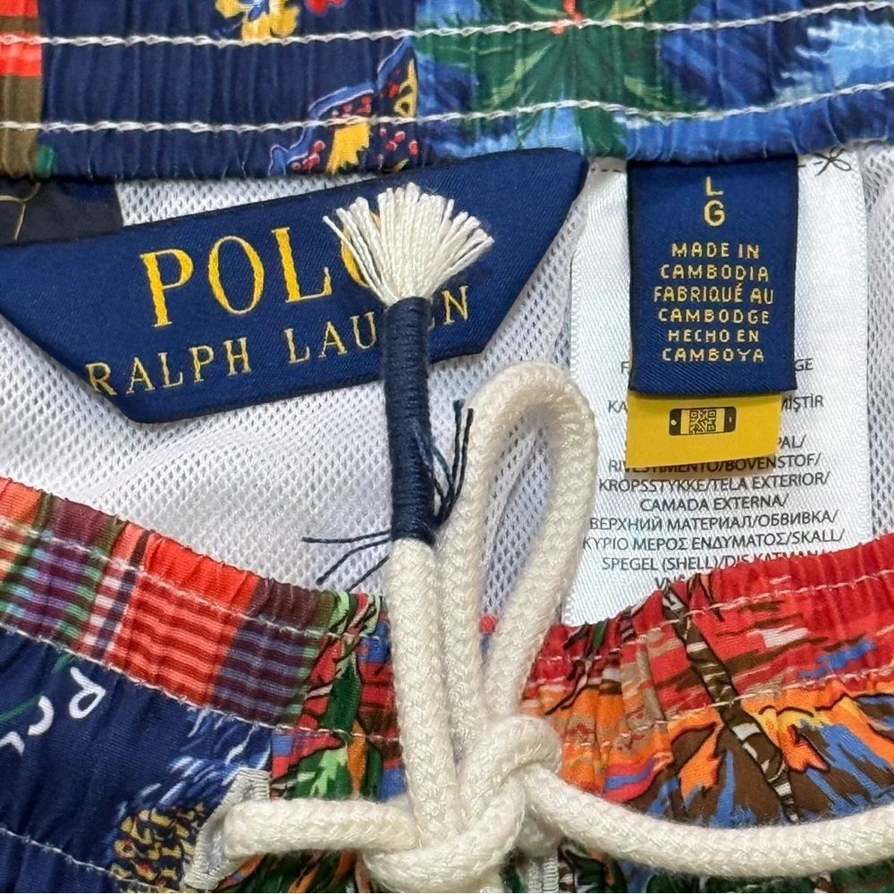Polo Ralph Lauren Men's Polo Shorts Multi Color Swim Trunks NWT